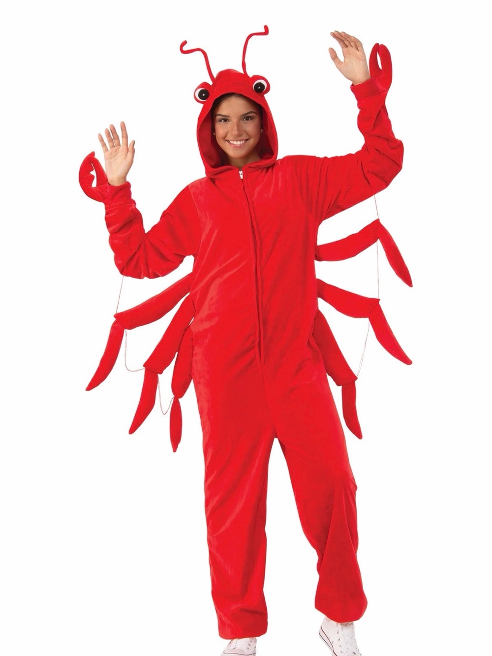 Rubie's Red Lobster Unisex Costume Hoodie Jumpsuit